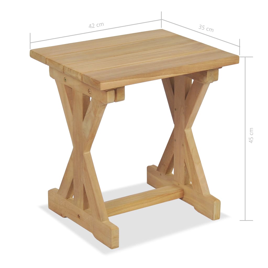 Stołek, Lite Drewno Tekowe