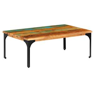 vidaXL kohvilaud, 100 x 60 x 35 cm, toekas taastatud puit