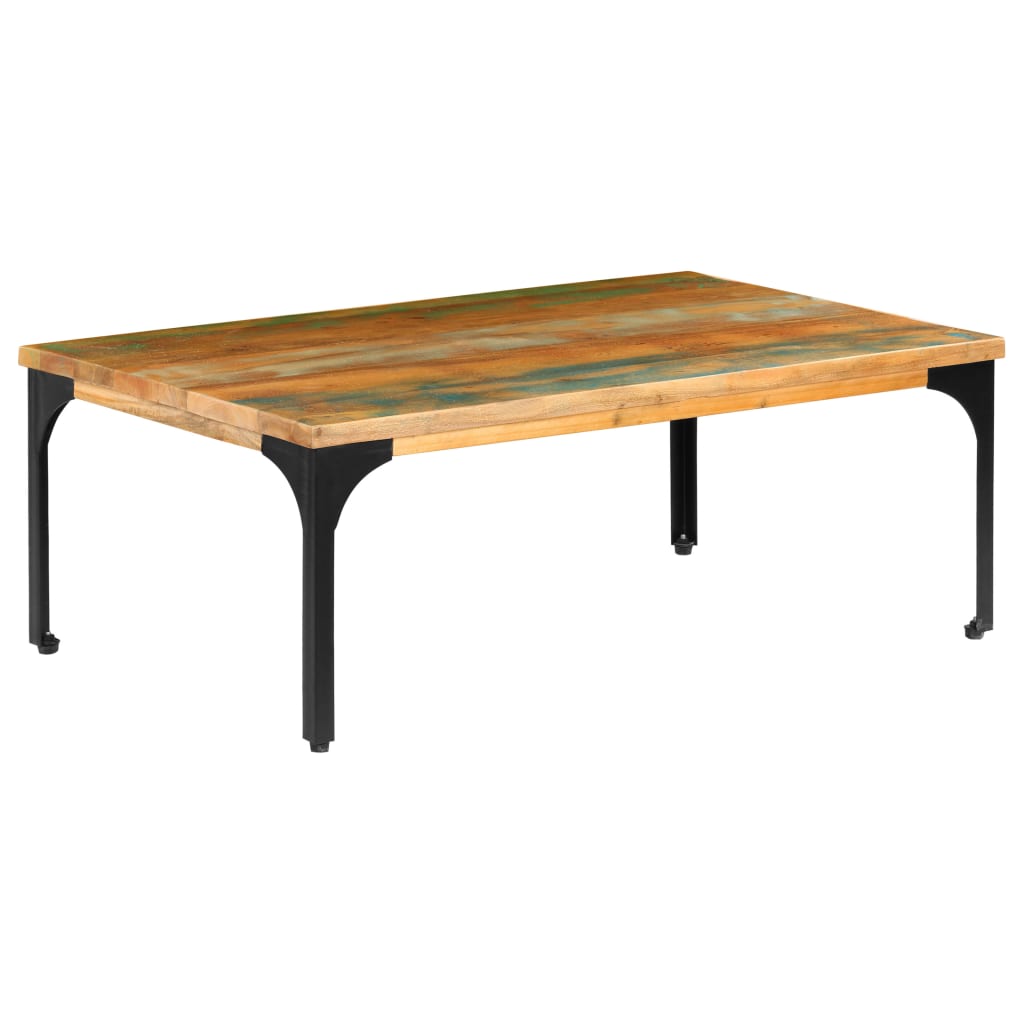 Konferenční stolek 100 x 60 x 35 cm masivní recyklované dřevo - obrázek 14
