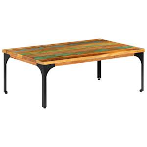 Konferenční stolek 100 x 60 x 35 cm masivní recyklované dřevo - obrázek 12