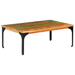 Konferenční stolek 100 x 60 x 35 cm masivní recyklované dřevo - obrázek 13