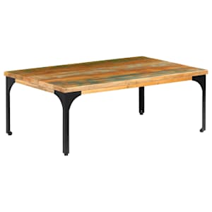 Konferenční stolek 100 x 60 x 35 cm masivní recyklované dřevo - obrázek 14