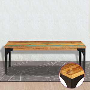 Konferenční stolek 100 x 60 x 35 cm masivní recyklované dřevo - obrázek 8