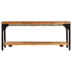 Konferenční stolek s policí 100 x 60 x 35 cm recyklovaný masiv - obrázek 2