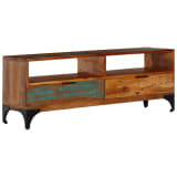 vidaXL TV Cabinet 118x35x45 cm Solid Reclaimed Wood