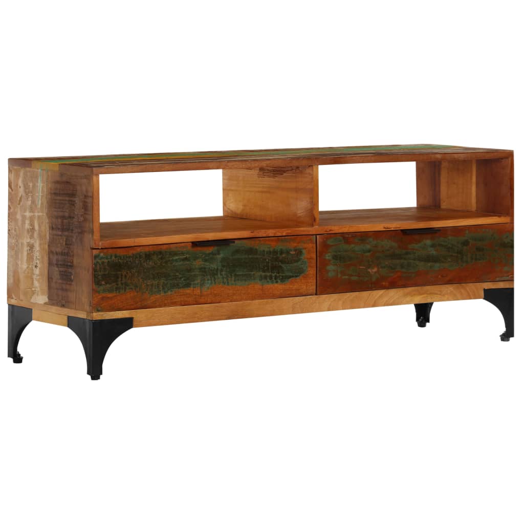TV stolek 118 x 35 x 45 cm masivní recyklované dřevo - obrázek 14