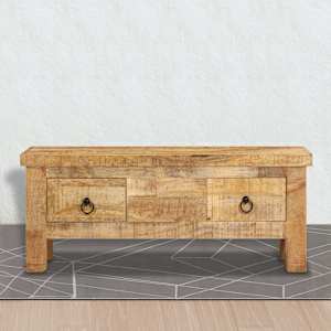 Konferenční stolek 90 x 45 x 35 cm masivní mangovníkové dřevo - obrázek 8