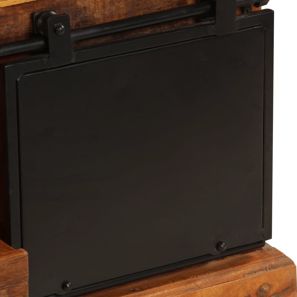 FLORØ – Meuble TV bois de récup 2 portes coulissantes en métal | meublestv.fr 10