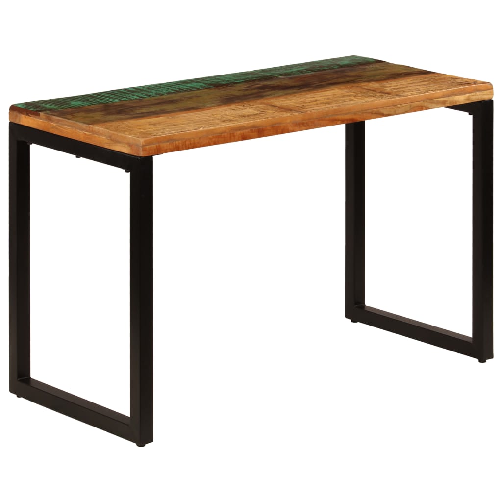 Blagovaonski stol od obnovljenog drva i čelika 115 x 55 x 76 cm