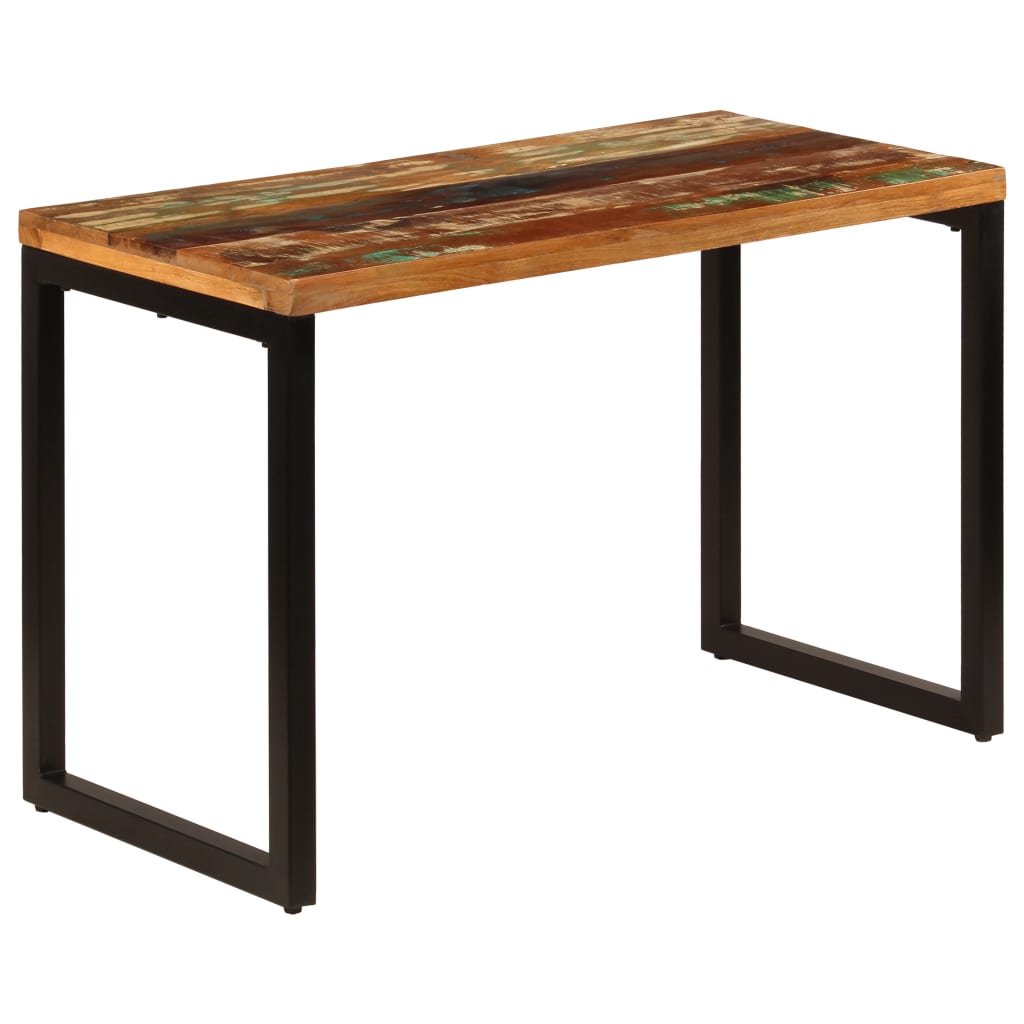 Blagovaonski stol od obnovljenog drva i čelika 115 x 55 x 76 cm