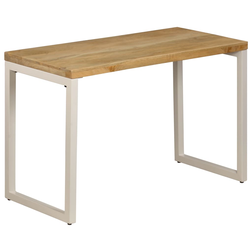 vidaXL Spisebord 115x55x76 cm heltre mango og stål - Møbler > Bord > Spisebord