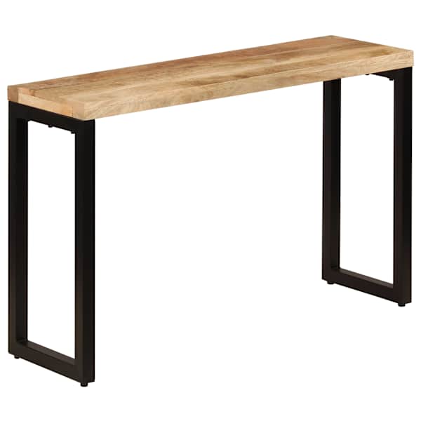 vidaXL konsoollaud 120 x 35 x 76 cm toekas mangopuit ja teras