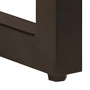 Konferenční stolek 100 x 50 x 35 cm masivní mangovník a ocel - obrázek 8
