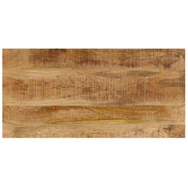 vidaXL Mesa de centro 110x50x35 cm madeira de mangueira maciça e aço[4/14]