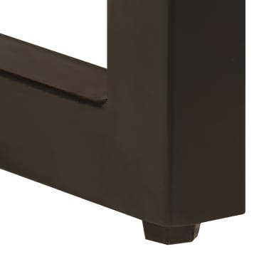 vidaXL Mesa de centro 110x50x35 cm madeira de mangueira maciça e aço[8/14]