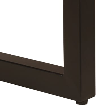 vidaXL Mesa de centro 100x50x35 cm madeira recuperada maciça e aço[7/13]