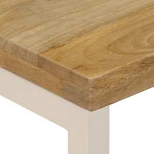 Konferenční stolek 100 x 50 x 35 cm masivní mangovník a ocel - obrázek 6