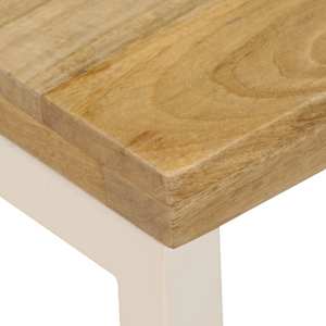 Konferenční stolek 100 x 50 x 35 cm masivní mangovník a ocel - obrázek 7