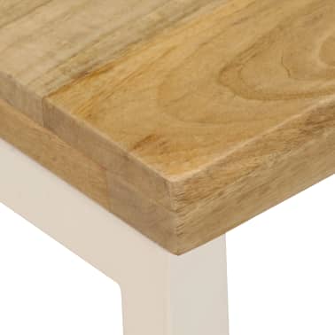 vidaXL Mesa de centro 110x50x35 cm madeira de mangueira maciça e aço[7/14]