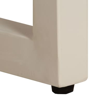 vidaXL Mesa de centro 110x50x35 cm madeira de mangueira maciça e aço[8/14]