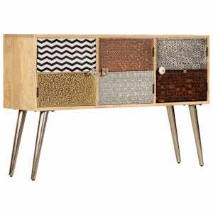 vidaXL puhvetkapp, 120 x 30 x 75 cm, toekas mangopuit