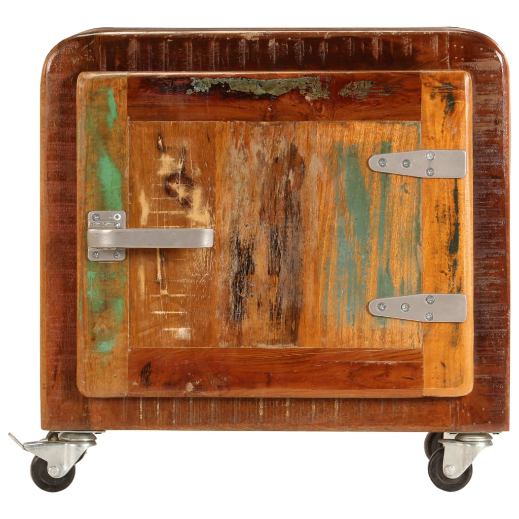 vidaXL Nachtkastje 50x30x50 cm massief gerecycled hout afbeelding