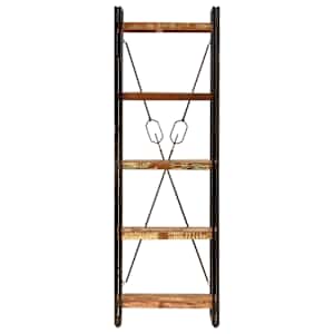 vidaXL Knygų lentyna, 60x30x180cm, perdirbtos med. mas., su 5 lent.