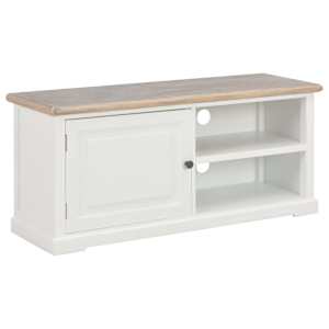 TV omarica iz lesa 90x30x40 cm bela