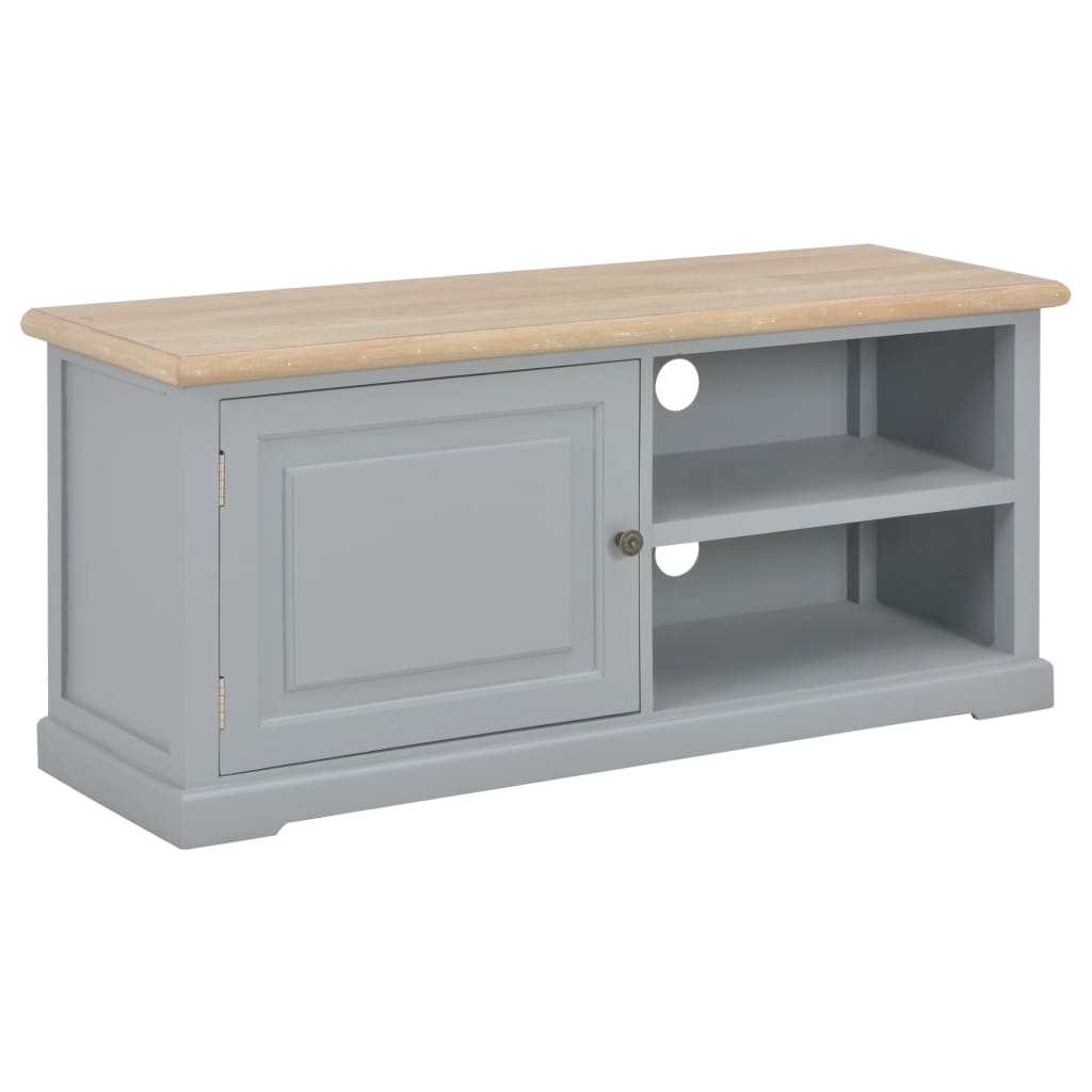 vidaXL Meuble TV Gris 90 x 30 x 40 cm Bois