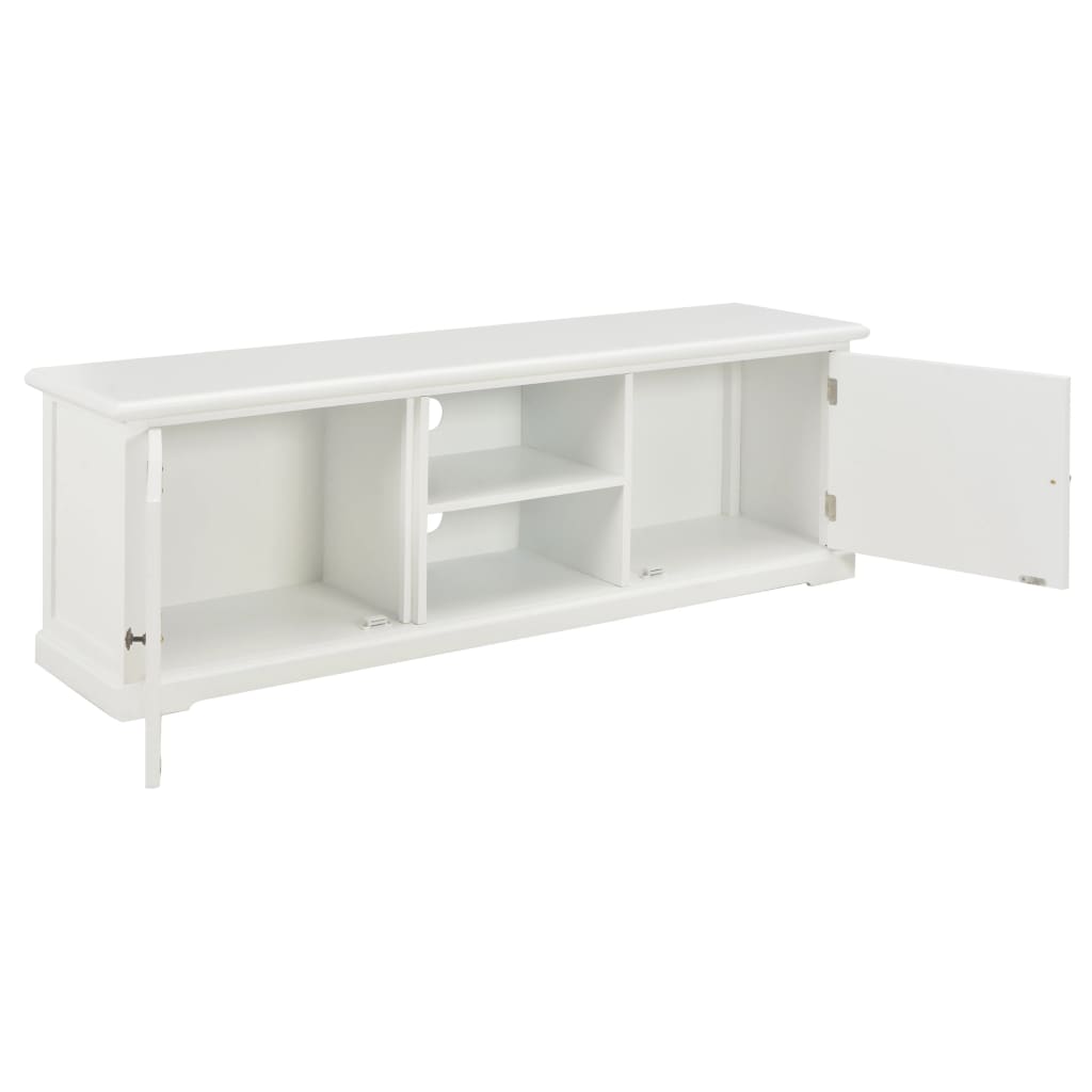 vidaXL TV-Schrank Weiß 120x30x40 cm Holz