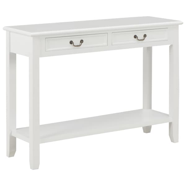vidaXL konsoollaud, valge, 110 x 35 x 80 cm, puit