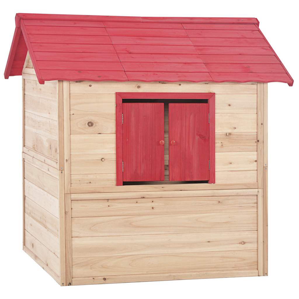 Maison De Jeu Pour Enfants Bois De Sapin Rouge VidaXL 15 width=274