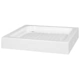 vidaXL Base de chuveiro 70x70x13,5 cm acrílico branco