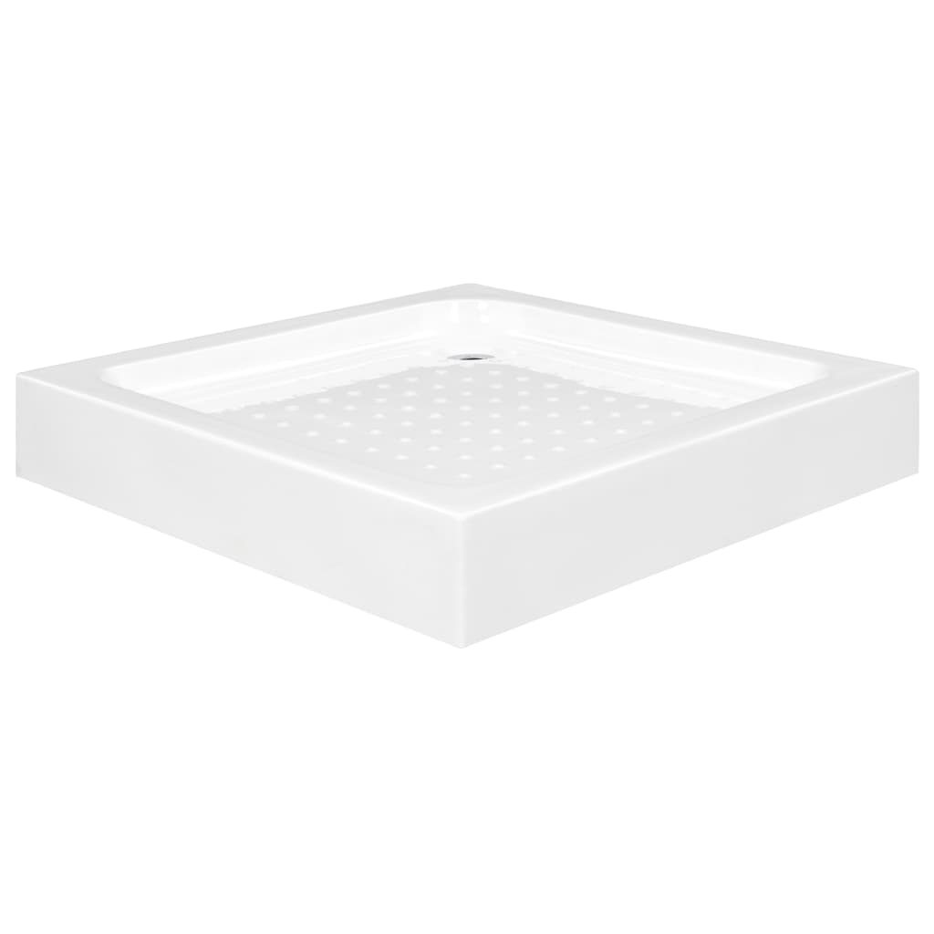 vidaXL Base de chuveiro 70x70x13,5 cm acrílico branco