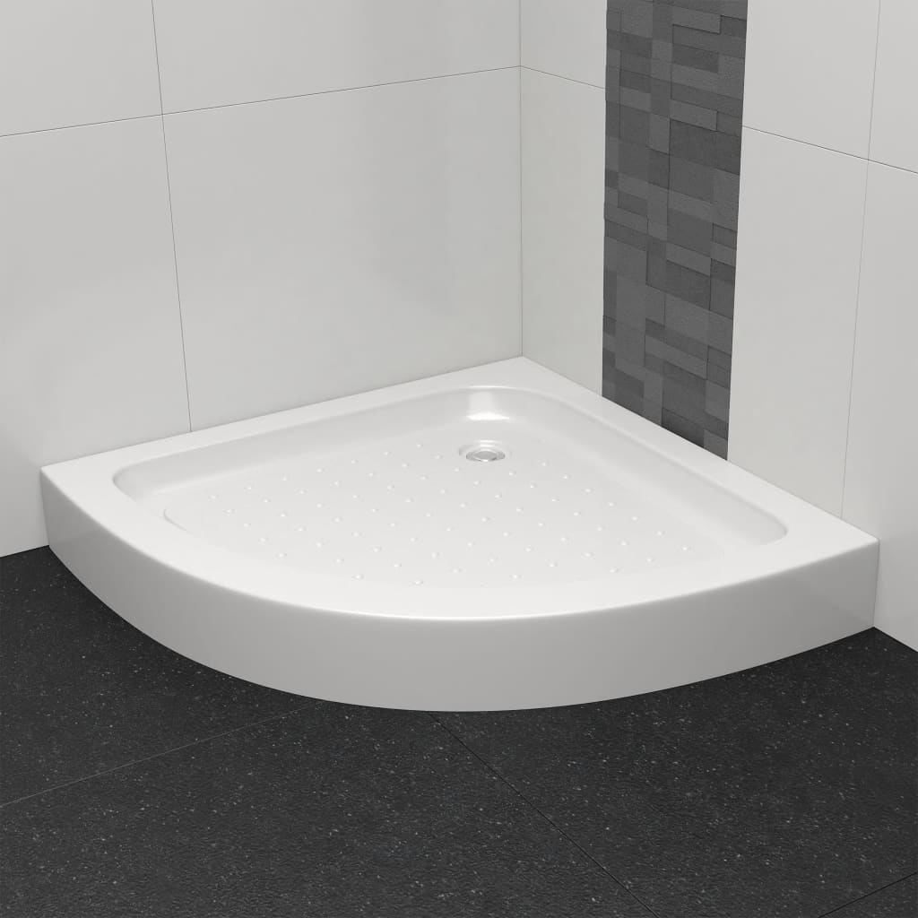 vidaXL Bază pentru cădița de duș, alb, 70 x 70 x 13,5 cm, acril 