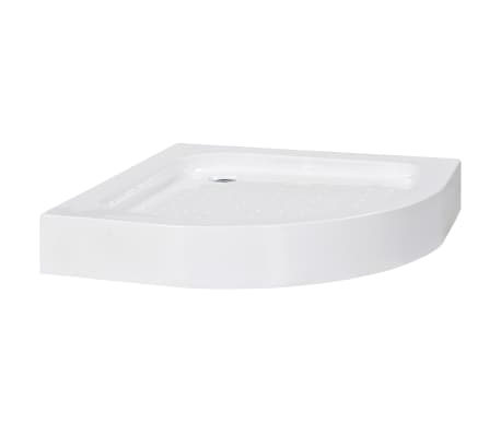 vidaXL Base de chuveiro 80x80x13,5 cm acrílico branco