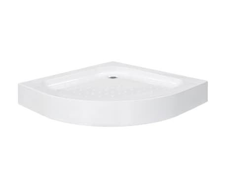 vidaXL Base de chuveiro 80x80x13,5 cm acrílico branco