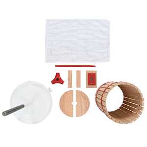 vidaXL Prensa para fruta e vinho com saco de pano 30 L carvalho