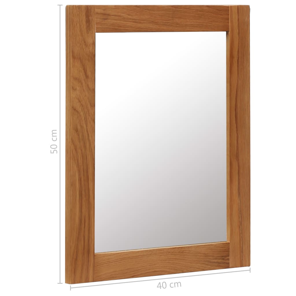 Mirror 40x50 Cm Solid Oak Wood VidaXL 17 width=274
