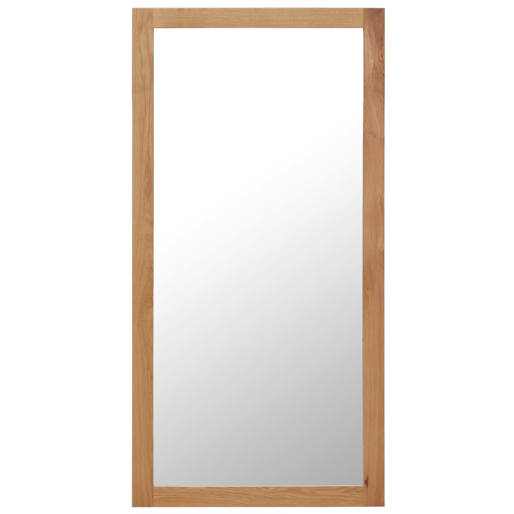Image of vidaXL Mirror 60x120 cm Solid Oak Wood