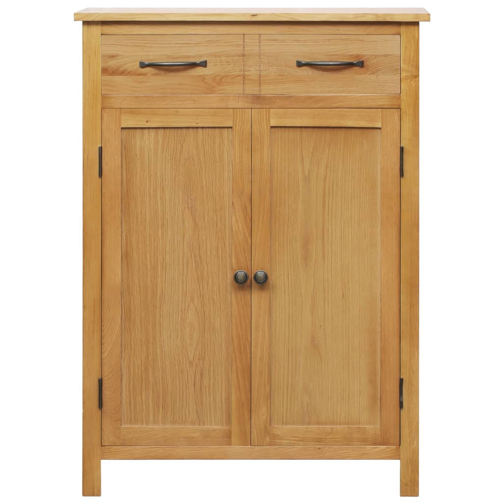 vidaXL Shoe Cabinet 29.9"x14.6"x41.3" Solid Oak Wood