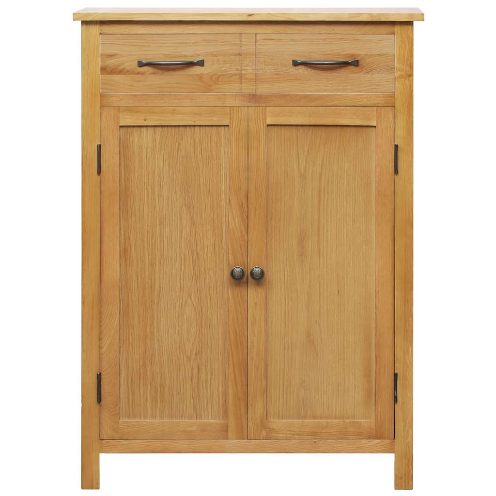 Shoe Cabinet 4-Tier Hidden Shoe Organizer Hall Cabinet Solid Oak Wood vidaXL