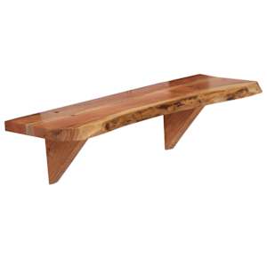 Nástěnné police 2 ks 60 x 20 x 18 cm masivní akáciové dřevo - obrázek 3