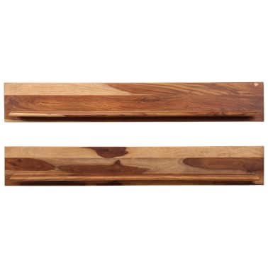 3 pcs Etag/ère Sapin en bois brut 38 x 51,5 cm