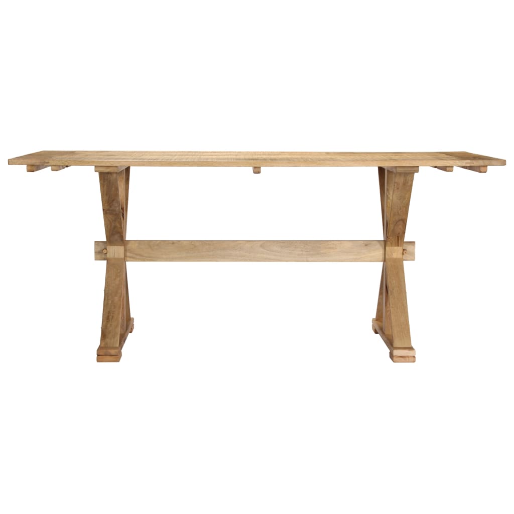 vidaXL Table de salle à manger 180x90x76 cm Bois de manguier massif