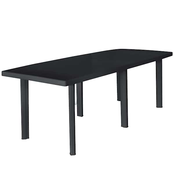 vidaXL aialaud antratsiit, 216 x 90 x 72 cm plastist
