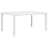 vidaXL aialaud 150 x 90 x 72 cm rotangi v&auml;limusega plast, valge