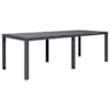 vidaXL aialaud 220 x 90 x 72 cm rotangi v&auml;limusega plast, pruun