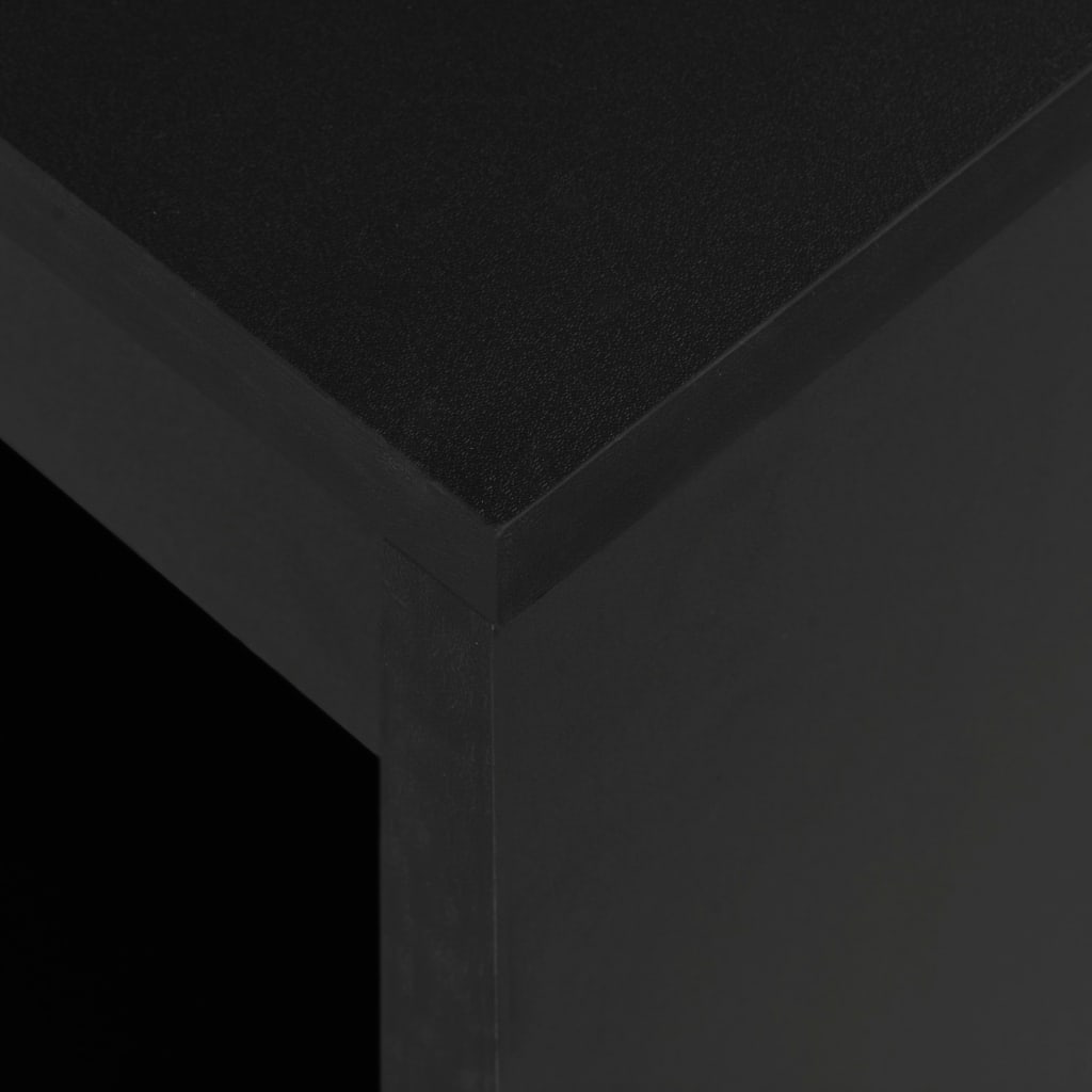 Barový stôl s poličkou čierny 110x50x103 cm