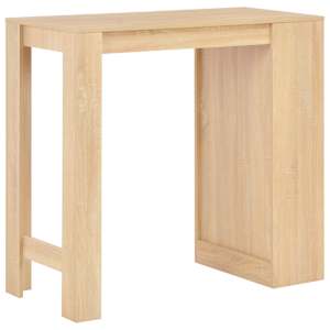 Barový stůl s regálem dub 110 x 50 x 103 cm - obrázek 3